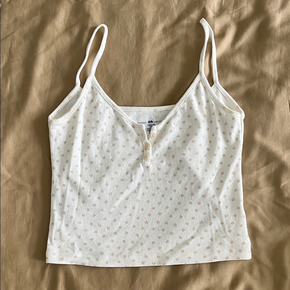 Brandy Melville Floral Tank Top